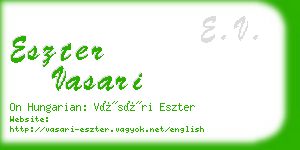 eszter vasari business card